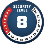 Sicherheitslevel 8/20 | ABUS GLOBAL PROTECTION STANDARD ®  | Ein höherer Level entspricht mehr Sicherheit